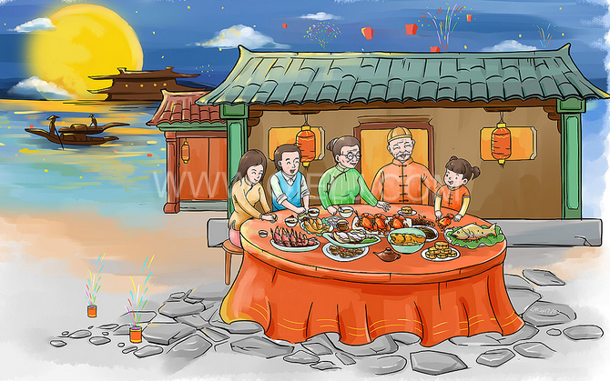賞中秋圓月享美好時光，企鵝糧油機械祝您中秋團(tuán)圓快樂(圖2)